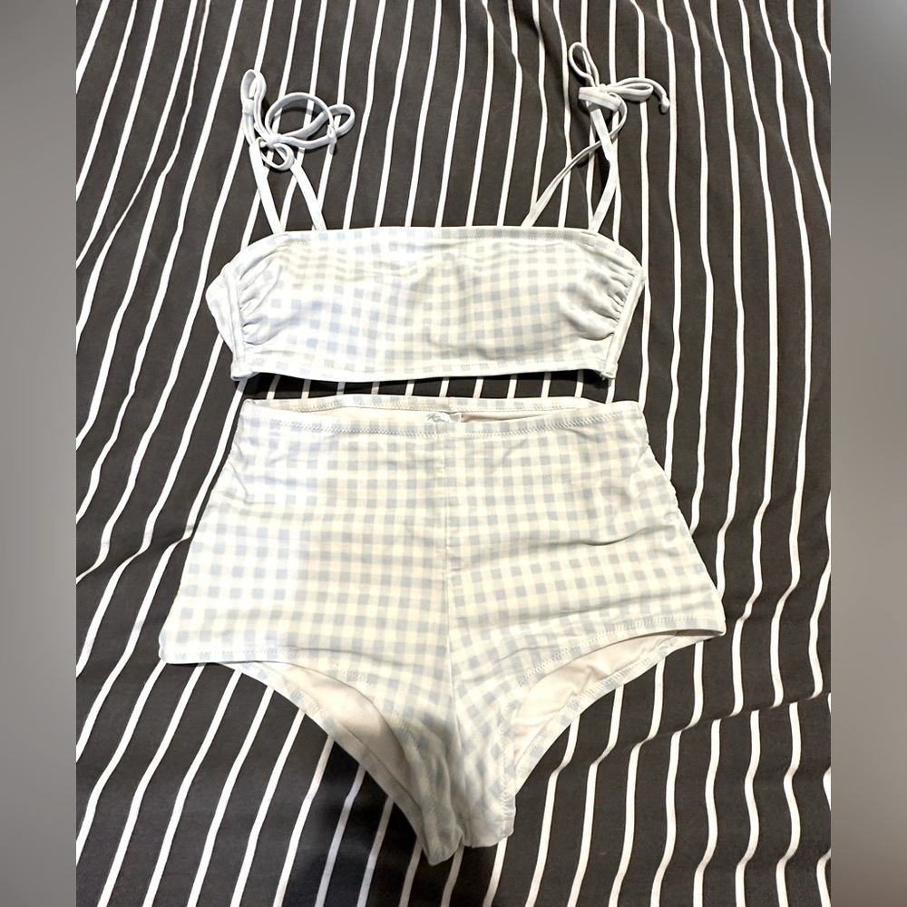 High Top Bikini Bottoms With Bikini Top